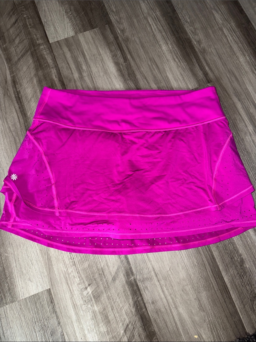 Athleta Stealth Trucool skort pink skirt athletic tennis pickleball golf large